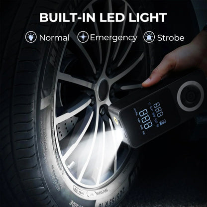 Tire Inflator Portable Digital Pump With Auto Shutoff