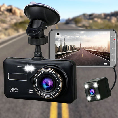 UHD Dual Dash Cam With Night Vision And Parking Monitor