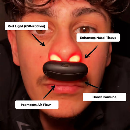 Red Light Nasal Therapy Device Clear Breathing Aid