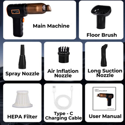 Cordless Car Vacuum Cleaner Handheld Compact Strong Suction