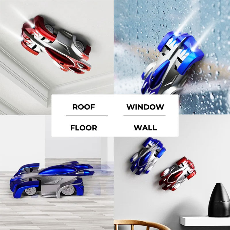 RC Wall Car Remote Control Stunt Vehicle Indoor Play