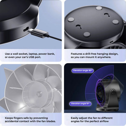 Portable Turbo Cool Air Conditioner Foldable Personal