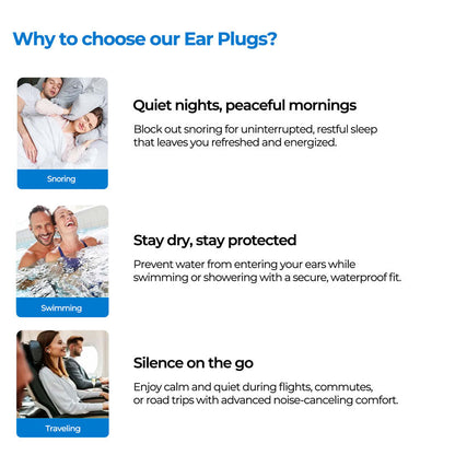 Sleep Earplugs Noise Cancelling Reusable Comfortable