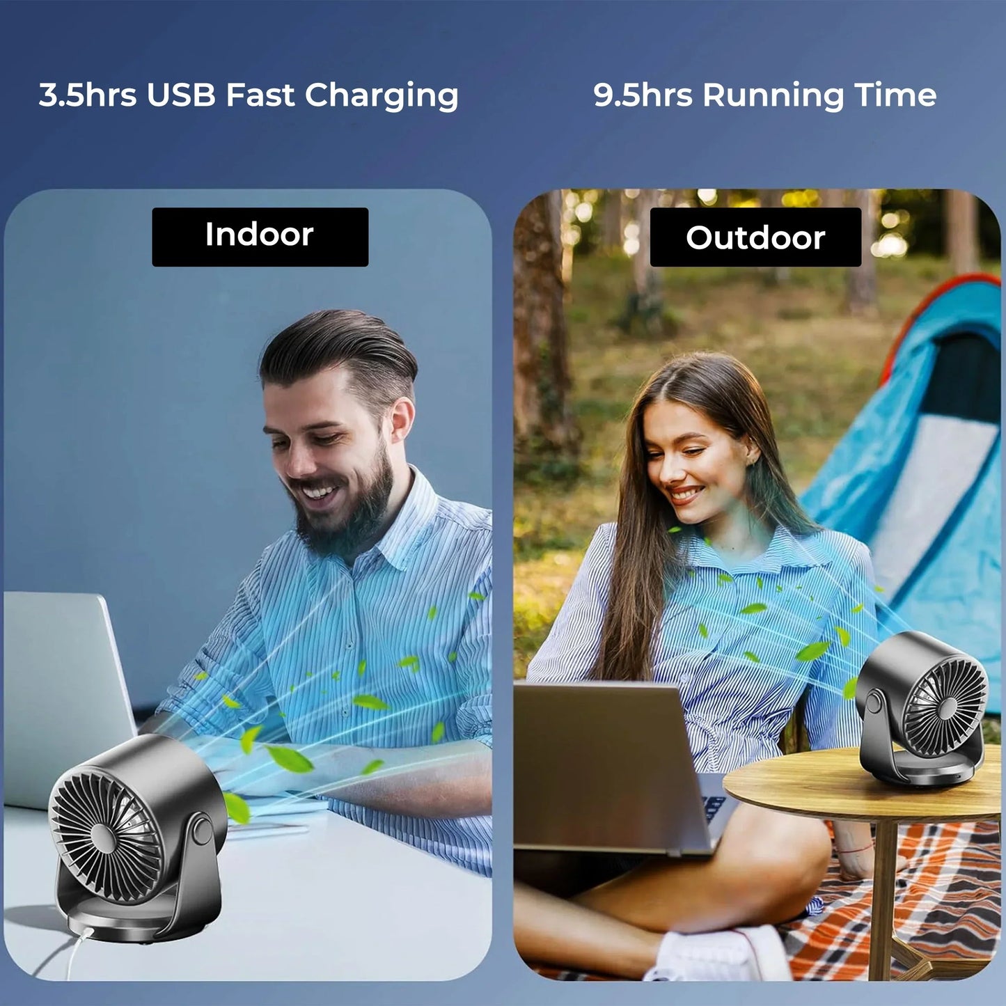 Portable Turbo Cool Air Conditioner Foldable Personal