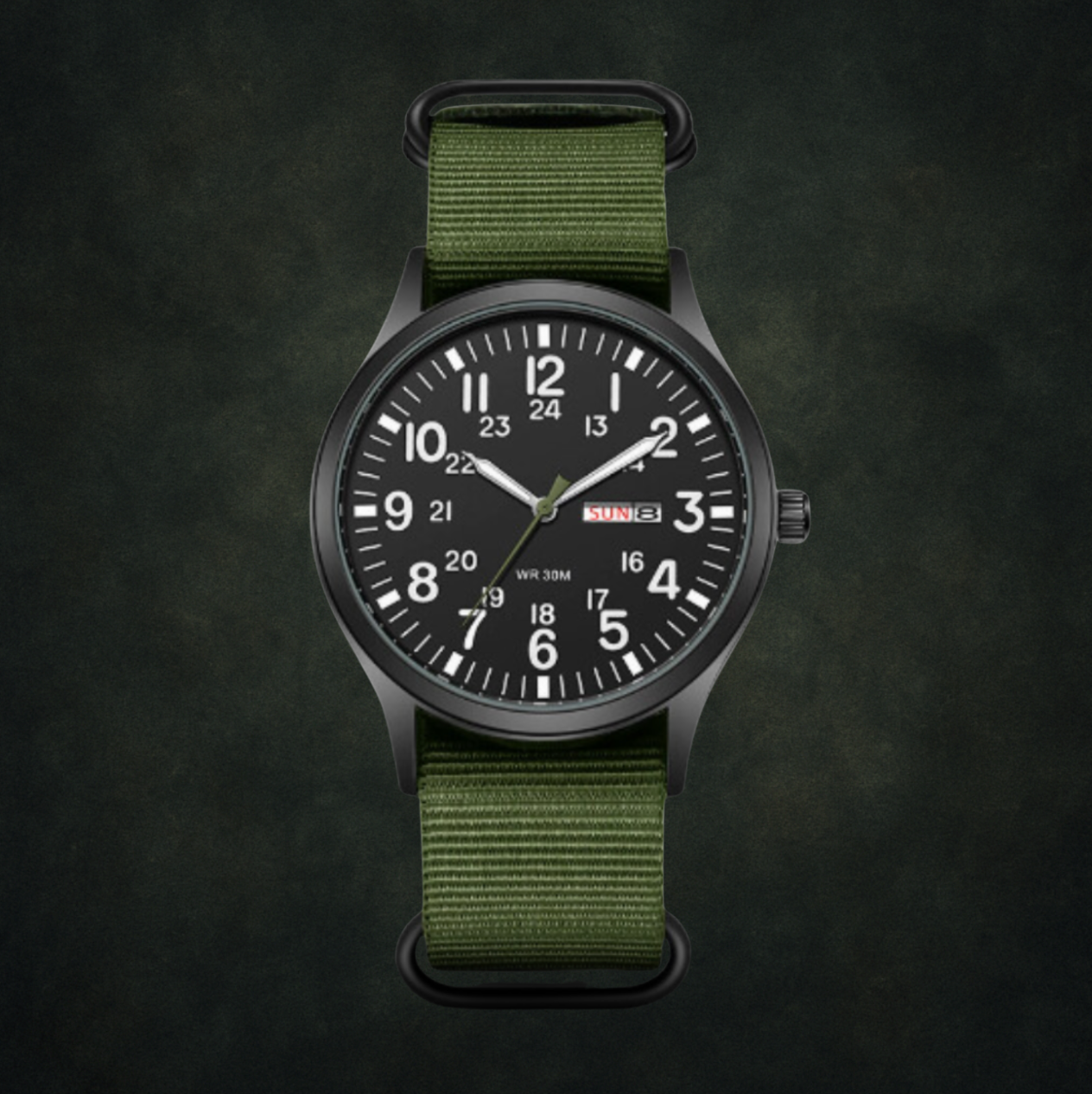 Adventure Men’s Watch – Waterproof, Scratch-Resistant, Nylon Strap, Rugged Outdoor Design