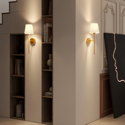 Wireless Fabric Wall Light (SET OF 2 + 2 BULBS FREE)
