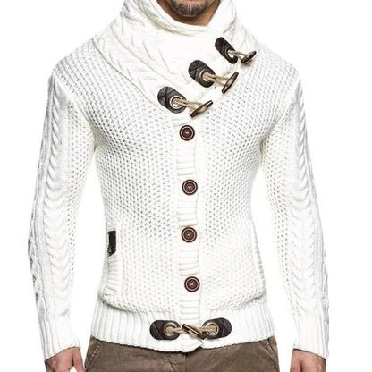 Knitted Sweater With Toggle Closure