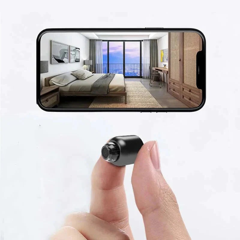 Mini WiFi Camera 1080P Night Vision Motion Alerts Remote Viewing Easy App Setup Home Security 2025