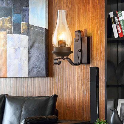 Indoor Industrial LED Kerosene Oil Lamp Wall Sconces - Flare Shack