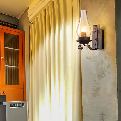 Indoor Industrial LED Kerosene Oil Lamp Wall Sconces - Flare Shack