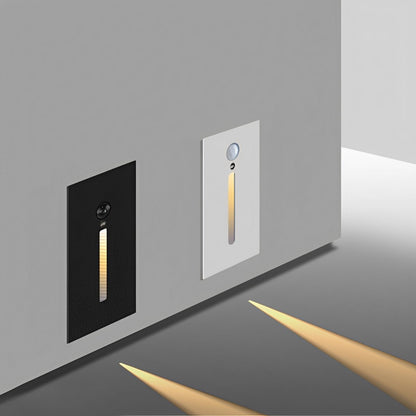 Indoor Minimalist Motion Sensor LED Recessed Stairway Wall Light