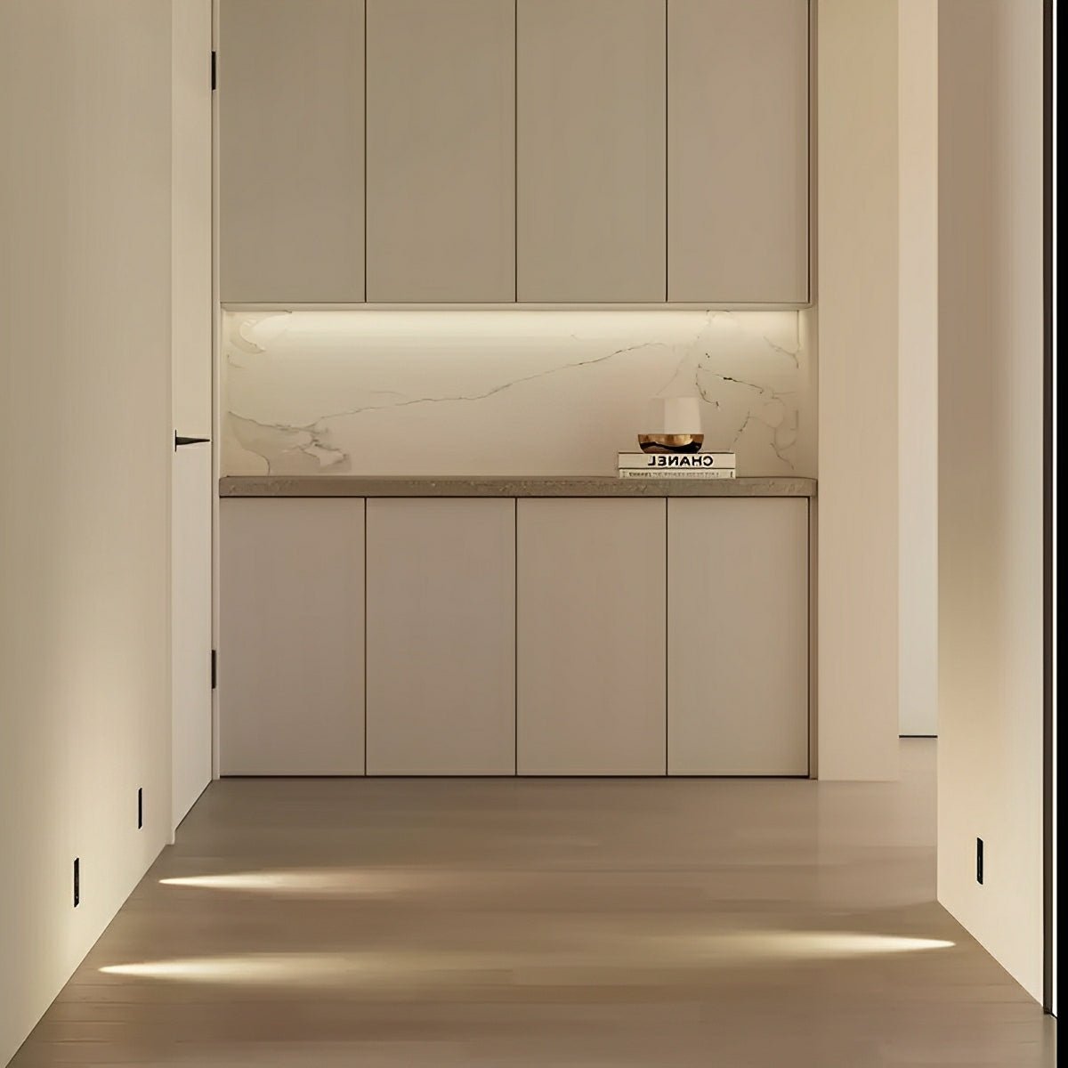 Indoor Minimalist Motion Sensor LED Recessed Stairway Wall Light
