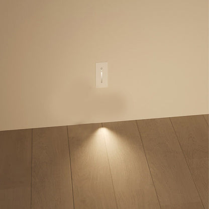 Indoor Minimalist Motion Sensor LED Recessed Stairway Wall Light