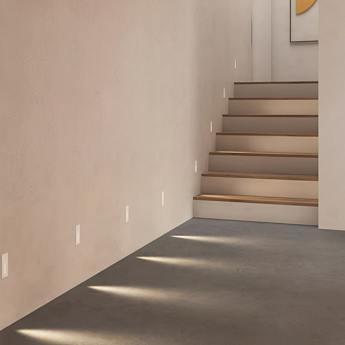Indoor Minimalist Motion Sensor LED Recessed Stairway Wall Light