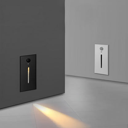 Indoor Minimalist Motion Sensor LED Recessed Stairway Wall Light - Flare Shack