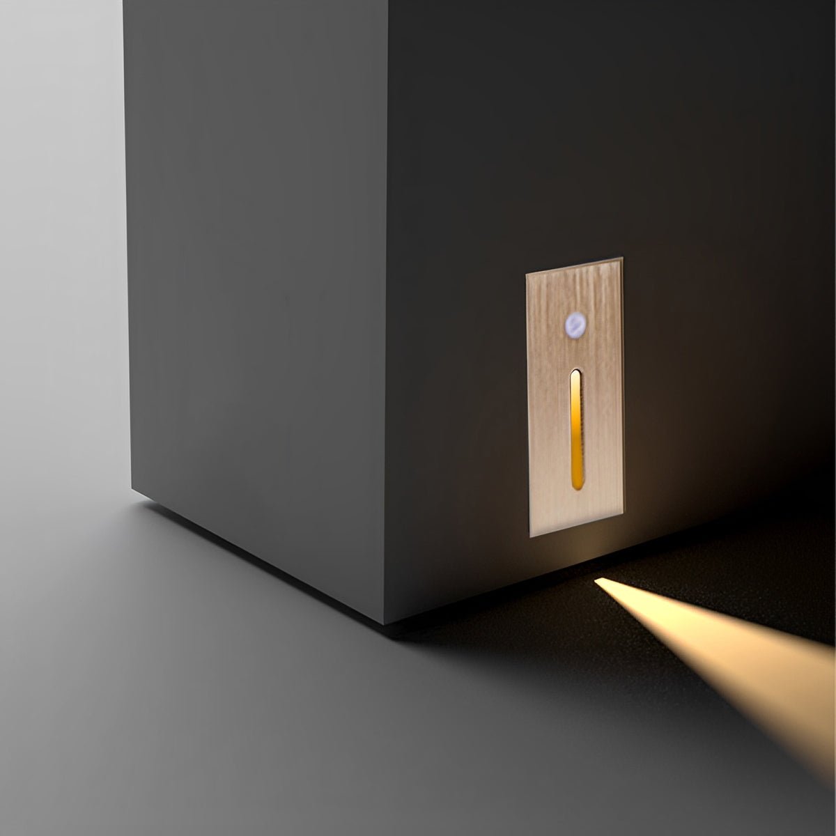 Indoor Minimalist Motion Sensor LED Recessed Stairway Wall Light - Flare Shack