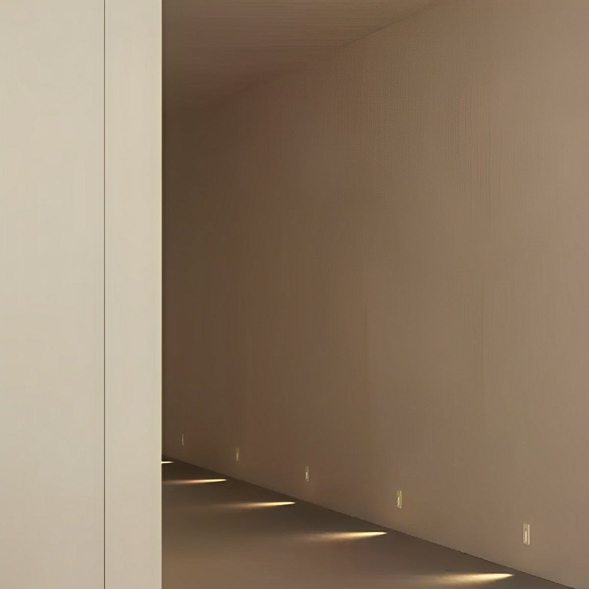 Indoor Minimalist Motion Sensor LED Recessed Stairway Wall Light