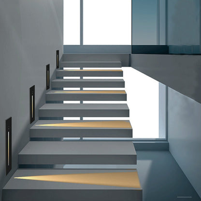 Indoor Minimalist Motion Sensor LED Recessed Stairway Wall Lights - Flare Shack
