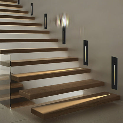 Indoor Minimalist Motion Sensor LED Recessed Stairway Wall Lights - Flare Shack