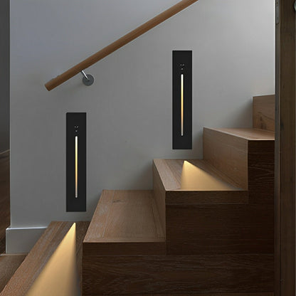Indoor Minimalist Motion Sensor LED Recessed Stairway Wall Lights - Flare Shack