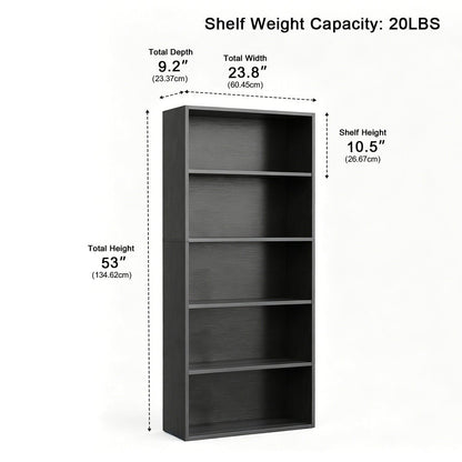 Industrial Bookcase Open Storage Shelf