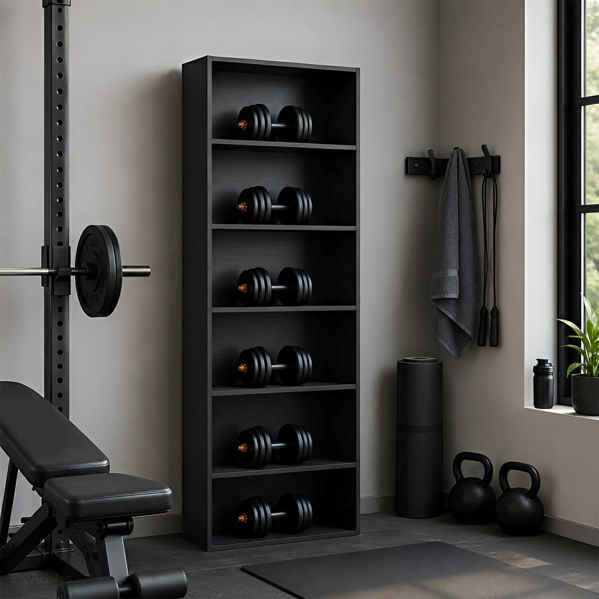 Industrial Bookcase Open Storage Shelf