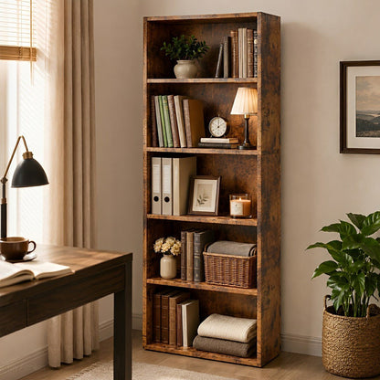 Industrial Bookcase Open Storage Shelf
