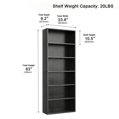 Industrial Bookcase Open Storage Shelf
