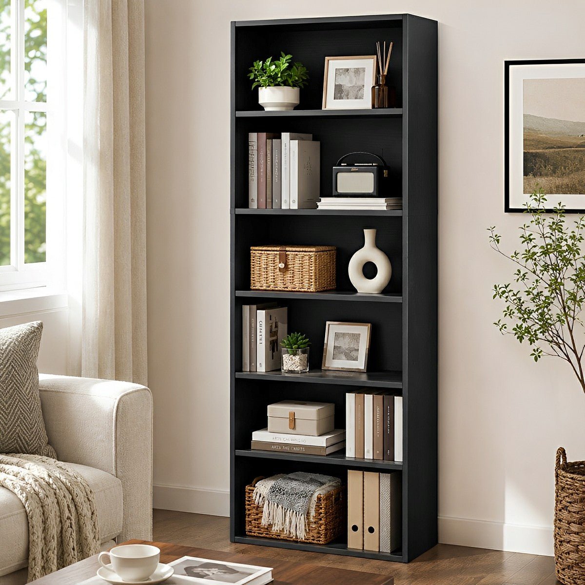 Industrial Bookcase Open Storage Shelf - Flare Shack