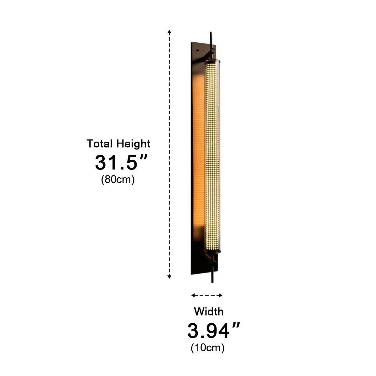 Industrial LED Wall Sconce – Stainless Steel Long Strip Wall Light