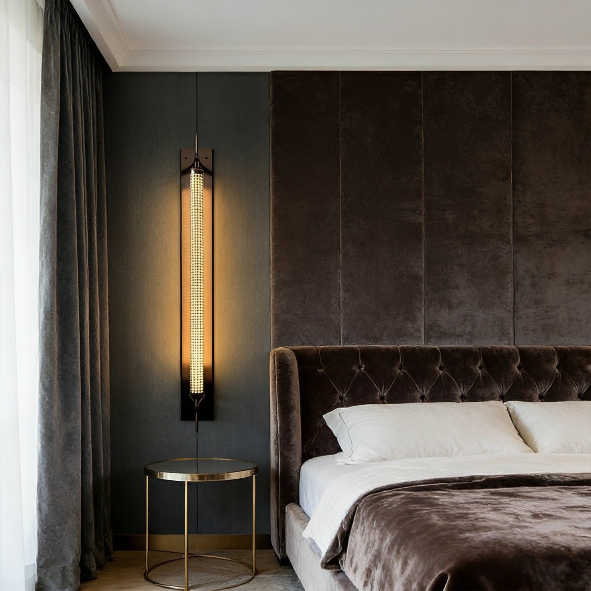 Industrial LED Wall Sconce – Stainless Steel Long Strip Wall Light - Flare Shack