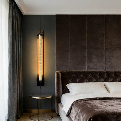 Industrial LED Wall Sconce – Stainless Steel Long Strip Wall Light - Flare Shack