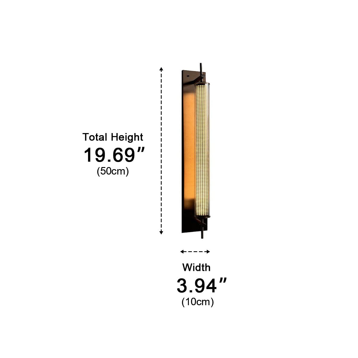 Industrial LED Wall Sconce – Stainless Steel Long Strip Wall Light