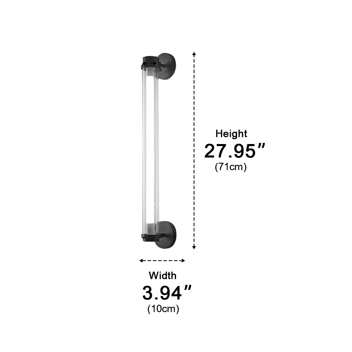 Industrial Neon Long Strip LED Wall Sconces