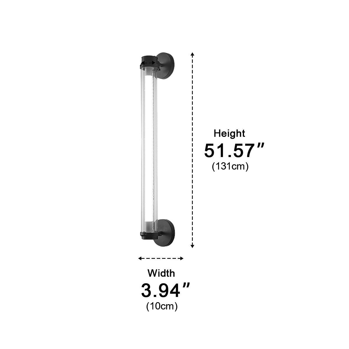 Industrial Neon Long Strip LED Wall Sconces