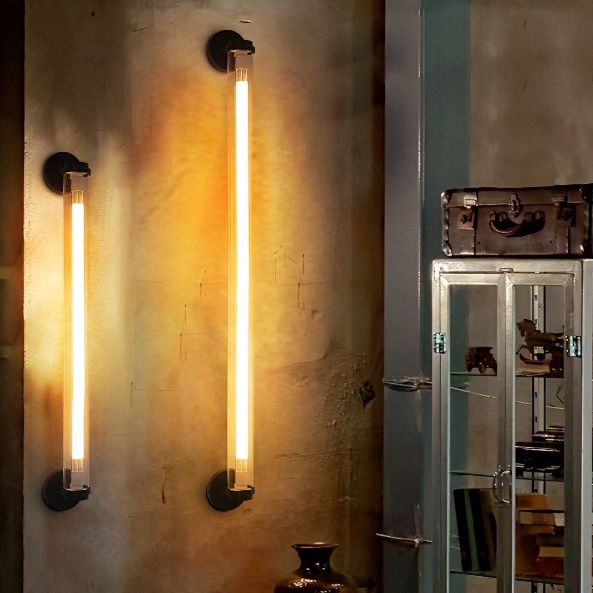 Industrial Neon Long Strip LED Wall Sconces
