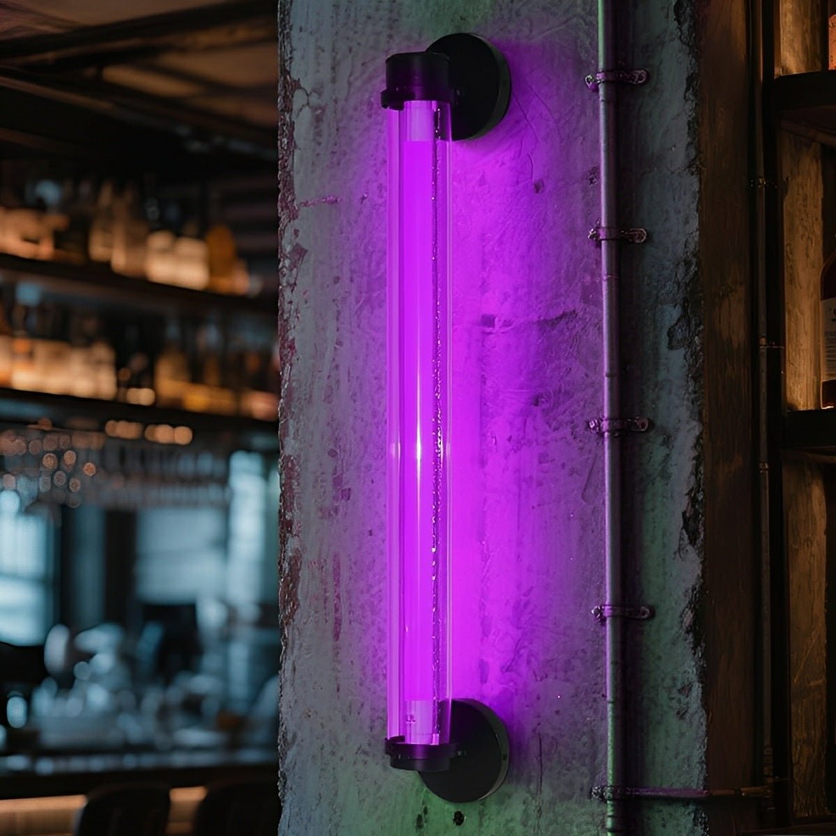 Industrial Neon Long Strip LED Wall Sconces - Flare Shack