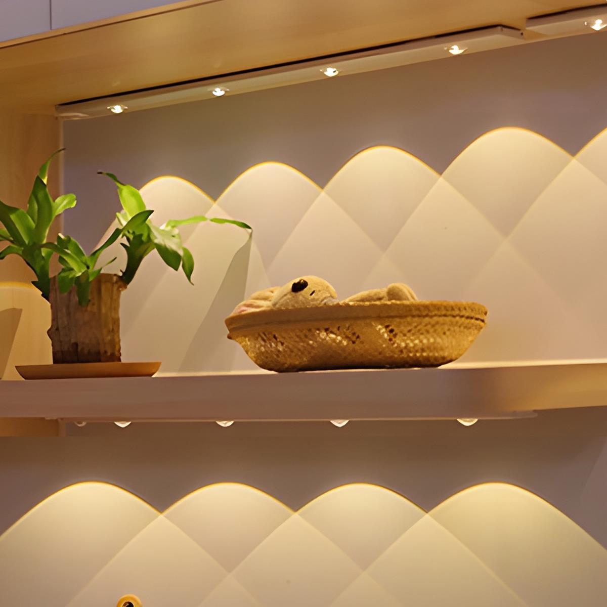 Intelligent Cat Eye Dimmable Motion Sensor Wireless LED Cabinet Light Rechargeable - Flare Shack