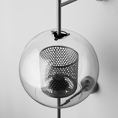 Dimmable Vintage Industrial Glass Globe LED Wall Sconces