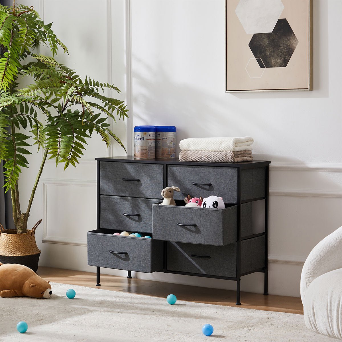 Large Capacity 5 - 10 Drawer Fabric Storage Cabinet Organizer - Flare Shack