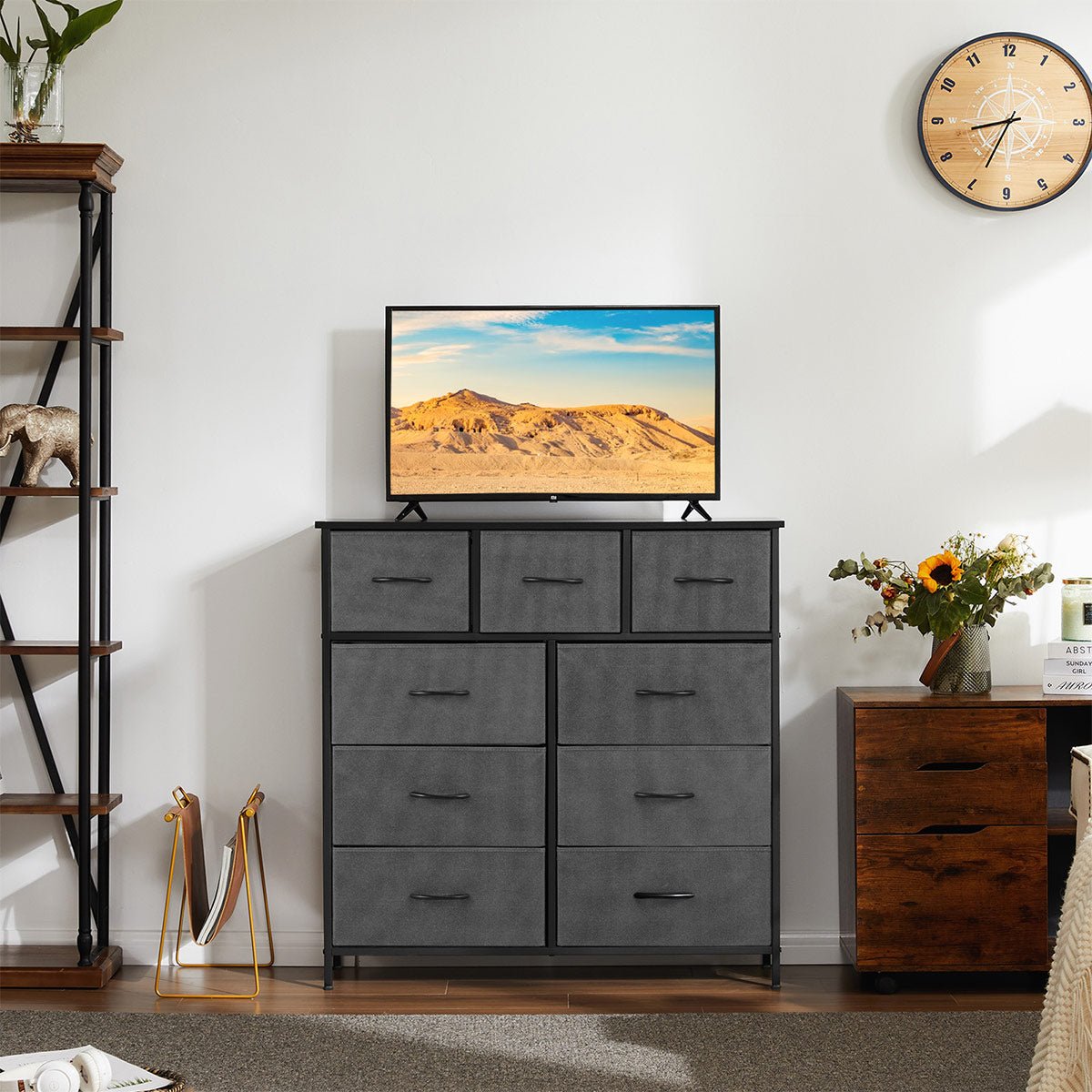 Large Capacity 5 - 10 Drawer Fabric Storage Cabinet Organizer - Flare Shack