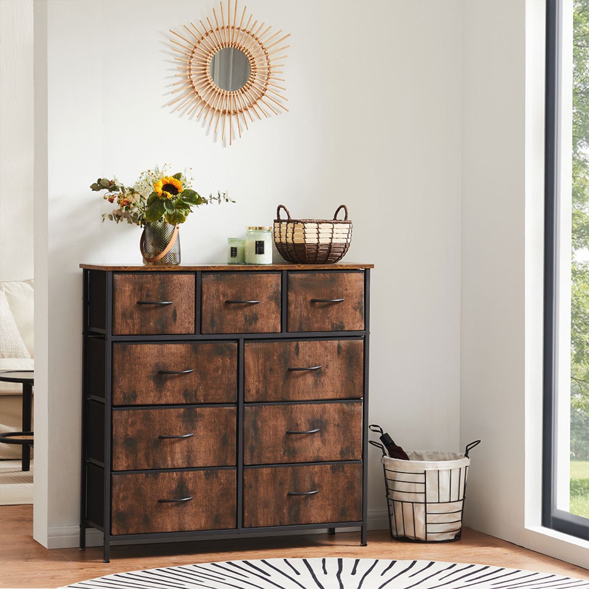 Large Capacity 5 - 10 Drawer Fabric Storage Cabinet Organizer - Flare Shack