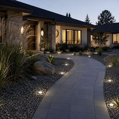 LED Deck Stair Lights Plug In Outdoor Step Lights Recessed In-ground 8 Pcs