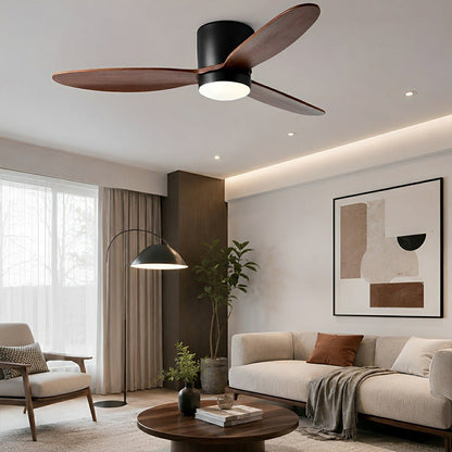LED Inverter Silent White Low Floor DC Motor Simple Ceiling Fan Light - Flare Shack