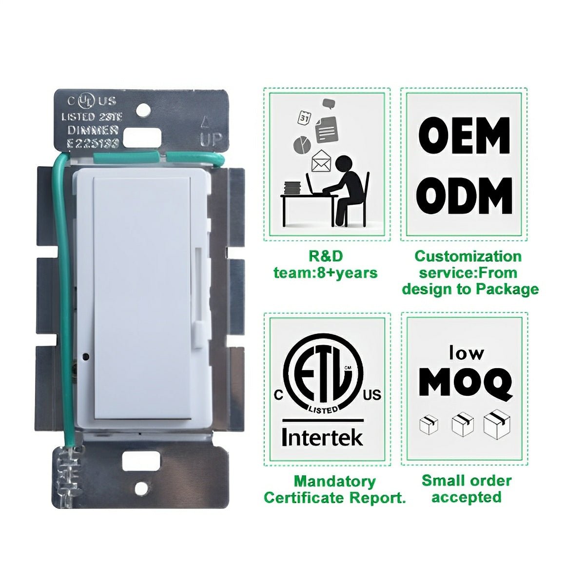 LED Light Dimmer Triac Dimmer Wall Switch Controller