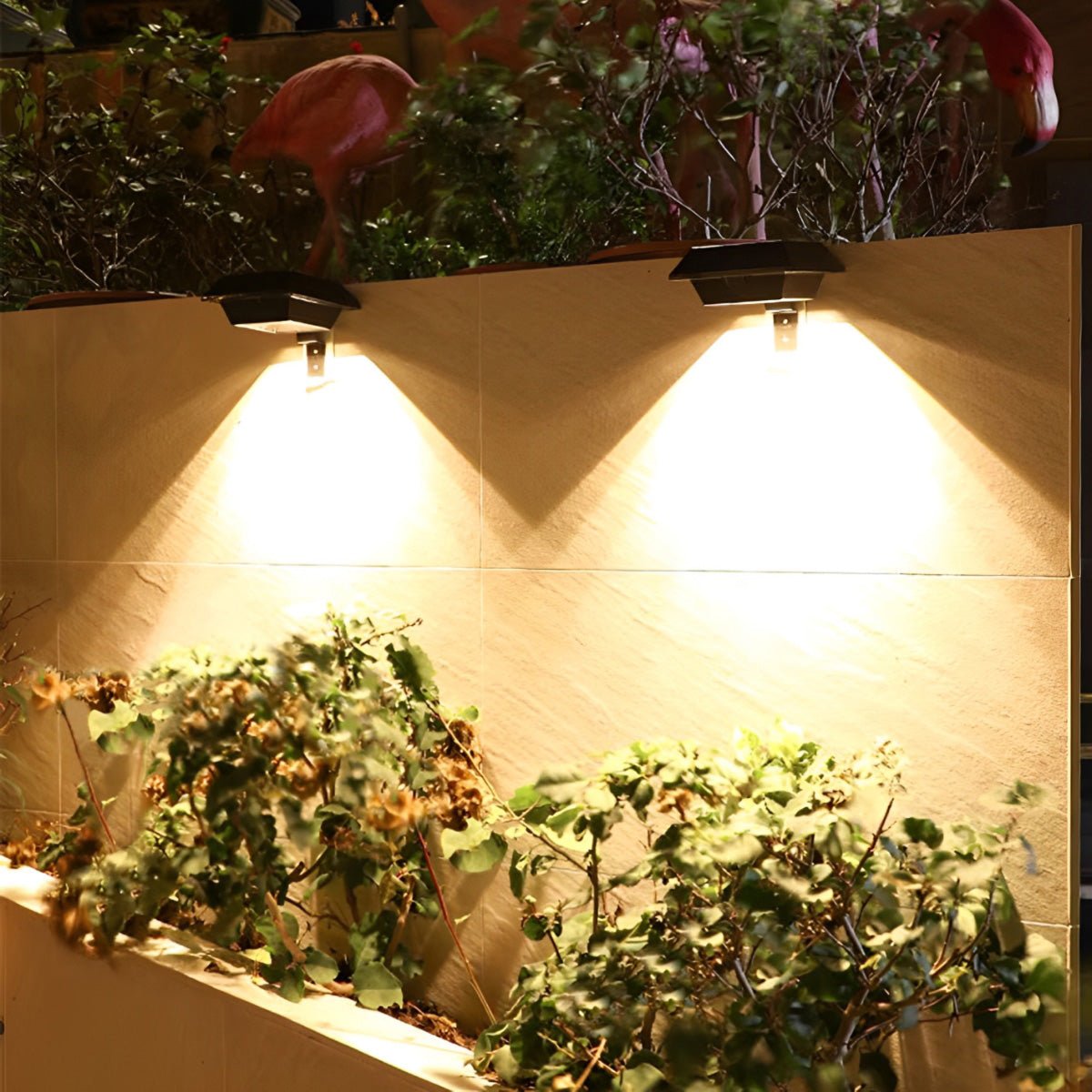 LED Square Waterproof Solar Outdoor Wall Lights