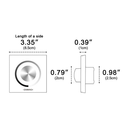 Low Voltage DC 12/24V Led Light Dimmer PWM Wall Switch Controller