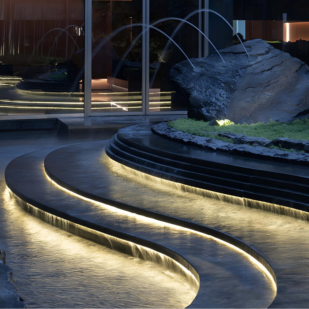 DC 24V Waterproof Underwater Outdoor Recessed Flexible Linear LED Strip Light