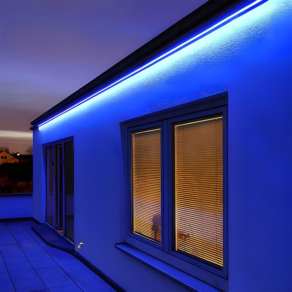 Low Voltage Waterproof Outdoor Recessed LED Wall Washer Lights RGB Dimmable DC24V 39.37'' - Flare Shack
