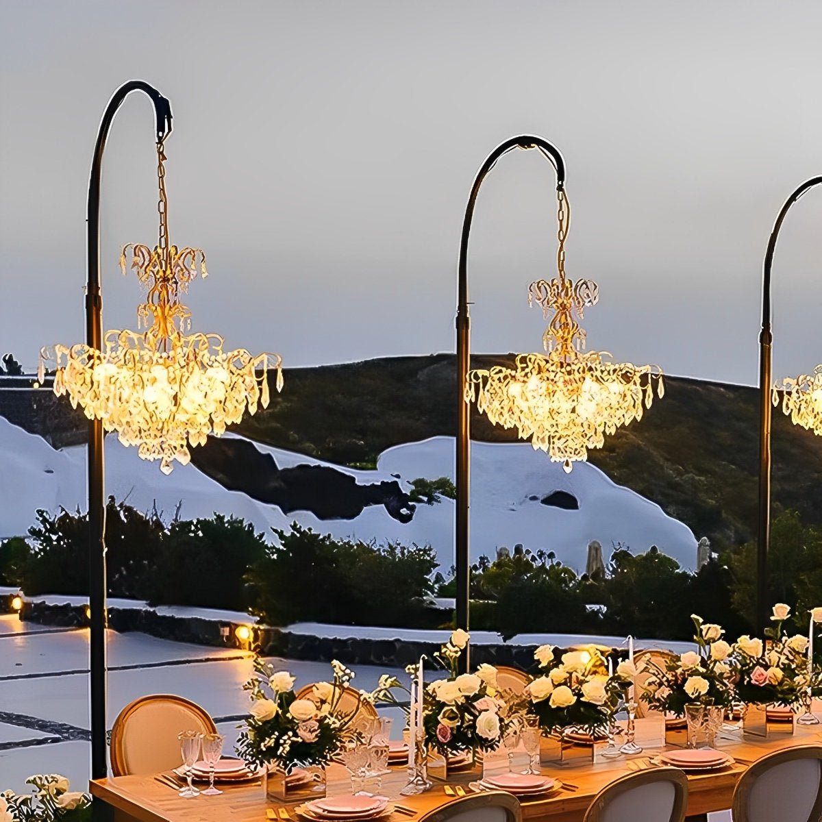 Luxury Waterproof Outdoor Crystal Chandeliers - Flare Shack
